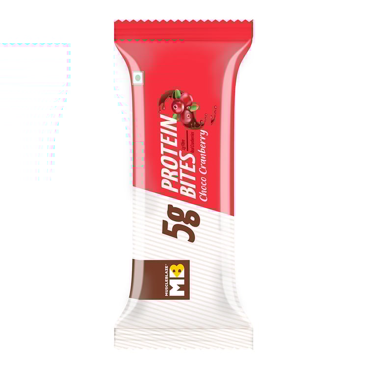 MuscleBlaze Protein Bite (5 gm Protein), 1 Piece(s)/Pack Choco Cranberry